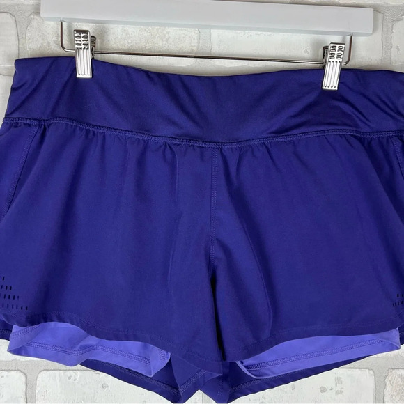 ๐โ Champion Women's Athletic C9 Shorts Built-In Shorts XL Purple Poly Running - Picture 3 of 10